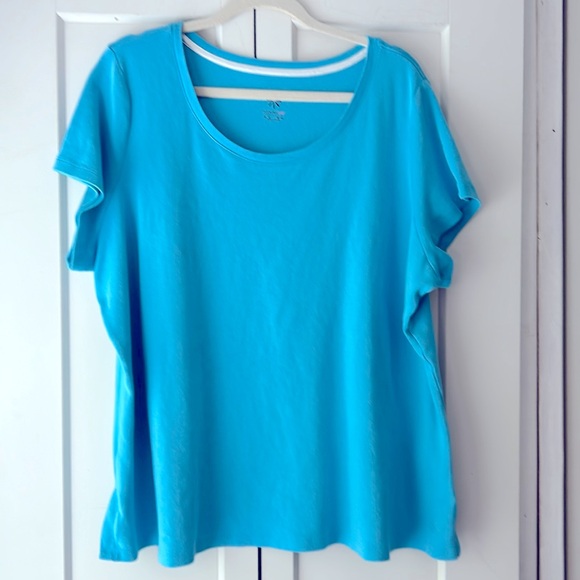 Isaac Mizrahi Tops - New! Isaac Mizrahi turquoise short sleeve top 3X